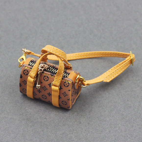 4inch bag charm cute custom bags - light brown travel bag - 0623B57 - Picture 1 of 1